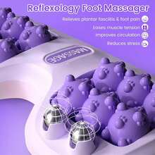 1pc Foot Massager - Foot Massage Roller, Suitable For Foot Massage, Relieve Foot Fatigue, Dual Foot Massage, Soothe Stress, Portable Massage Tool, Suitable For Home And Office Use - Multicolor - View 9
