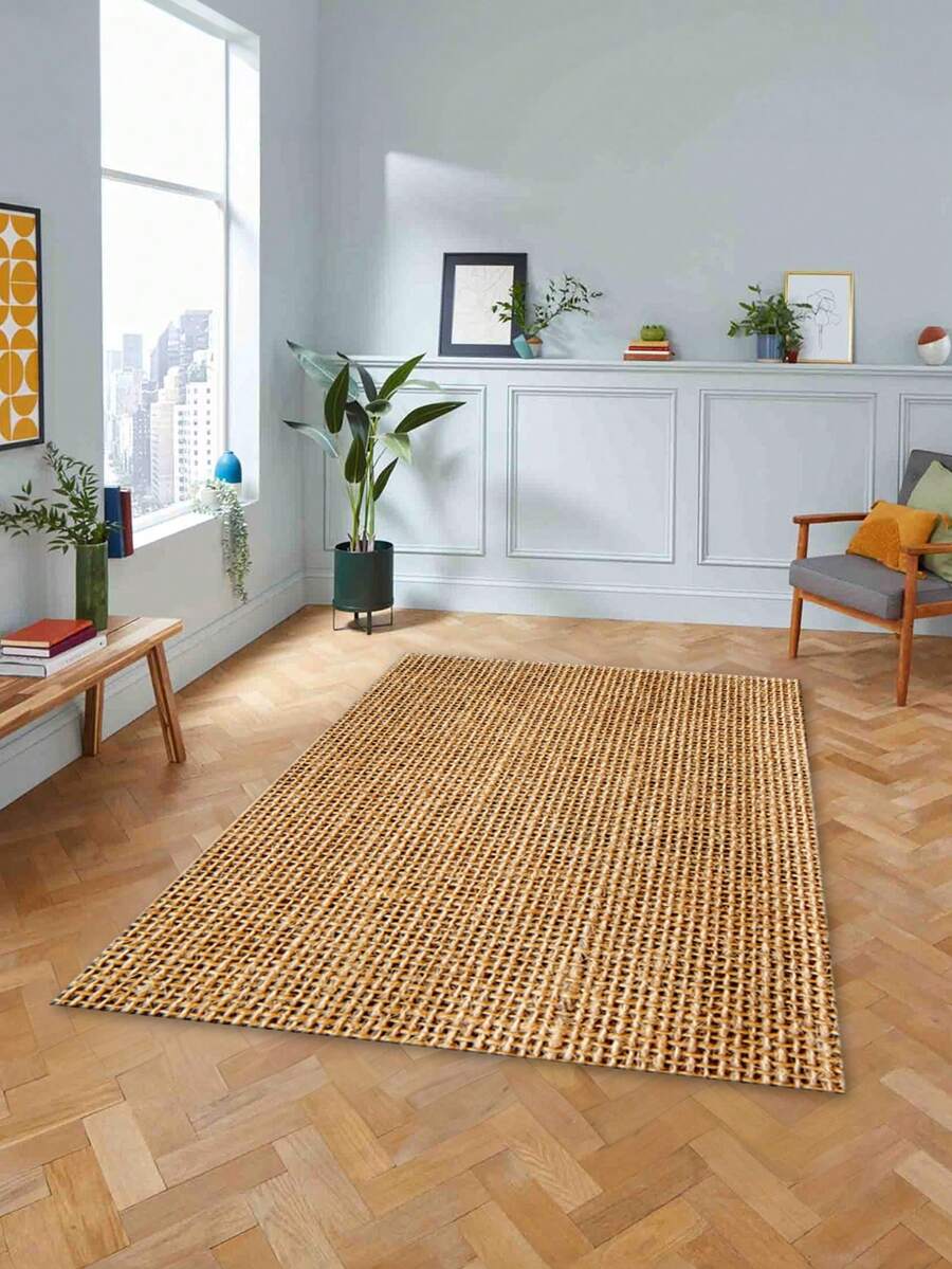 Digitally Printed Non-Slip Washable Runner And Area Rug Living Room Carpet, Modern Design | Modern, Scandinavian, Bohemian And Classic Styles | 100% Polyester - Creamy White - View 1