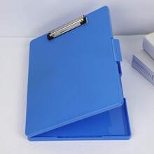 1pc Storage Clipboard - Large Capacity Multi-Function Folder, A4 Paper Folder, Side Opening Design, Desktop Storage Organizer, Portable Office Supplies Storage Container, Suitable For Office Supplies, School Supplies, Office Organization, Workspace Management, Compact Storage Box, Enterprise Workspace Storage Clipboard With Storage Space 8.5 X 11, A4 Plastic Clipboard Folder, With Separate Pen Compartment, Multi-Function Folder With Pen Slot Writing Pad Large Capacity Test Paper Material Storage Box Office Learning File Box - Multicolor - View 11