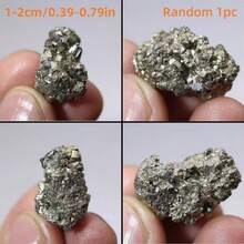 1件天然黃鐵礦原石(愚人金)-未拋光散裝水晶標本,適合滾筒拋光、珠寶製作、水晶與礦石收藏,DIY手工藝與形而上裝飾 - 黃色 - 查看 15