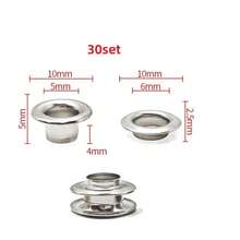 10/30/50 Set Metal Eyelet With Washer Grommet Ring Air Hole Rivet For Leather Bag Shoes Belt Cap Clothes - A - View 49