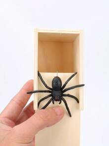 2pcs Scary Spider Box, Fake Insect Surprise, Suitable For Halloween, Christmas, April Fool's Day, Graduation Gifts And Giving - A - View 5