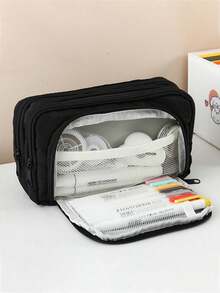Back To School Stationery School Work High Capacity Pencil Case - Portable Stationery Box, Perfect As A Gift, Back To School Item, First Day Of School - Multicolor - View 15