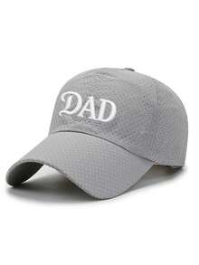 透氣快乾「DAD」與「MOMMIN'」印花帽，男女通用夏季薄款透氣網眼運動跑步遮陽棒球帽－防曬帽 - 彩色 - 查看 7