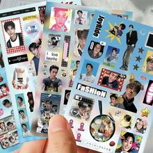 8Sheets Boy Group Stickers, Idol Portrait Decals For Fans Collection & Daily DIY Decor - 8PCS - View 11