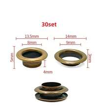 10/30/50 Set Metal Eyelet With Washer Grommet Ring Air Hole Rivet For Leather Bag Shoes Belt Cap Clothes - A - View 41
