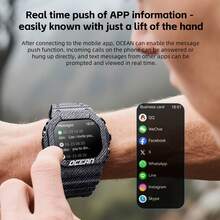 LOKMAT Ocean Sports Watch Features A 1.75-Inch Screen, Bluetooth Connectivity, Push Notifications, Over 100 Sports Functions, Outdoor Water Resistance, And A Flashlight Function. - View 8