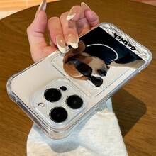 [Envío en 24h desde España] Funda de teléfono: Perro con gafas de moda, adecuada para iPhone 17 Pro Max/17AIR/16/15/14/13/12/11. Fundas de teléfono transparentes con ranura para tarjeta, absorción de impactos, práctica, cojín de aire en las cuatro esquinas, nuevo diseño creativo y lindo, funda protectora de alta calidad para hombres y mujeres. - Color de la imagen 1 pieza - Ver 6