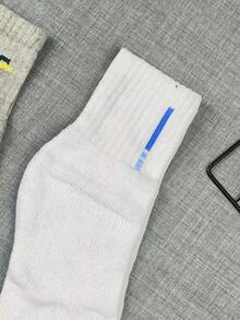 Kit 6 Pares de Meia em Algodão Masculina Cano Curto Selene - Cinza - Visão 4