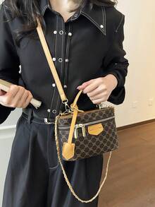 Niche Design Elegant Vintage Bucket Bag 2026 Spring New Korean Style Fashion Minimalist Shoulder Crossbody Bag - Brown - View 3