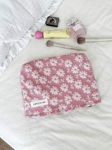 MEYOU FAIRY AGG, Bolsa de cosméticos de gran tamaño fresca y minimalista para mujeres, bolsa con forro interior, neceser de viaje portátil, bolso de mano, bolsa versátil para almacenamiento de productos de cuidado de la piel, organizador de productos de higiene femenina, regalo para mamá o novia, estuche de bolígrafos para estudiantes - Multicolor - Ver 13