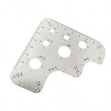 Leather Cutting Square Ruler, Measuring Gauge Tool, Ruler, Gauge, Arc Angle Measuring Tool - Essential Leather Processing Tools For Craftsmen. - A - View 2