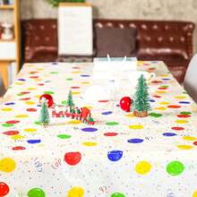 1 pieza Mantel de plástico desechable para fiesta de cumpleaños con globos - Feliz cumpleaños - Globo - Ver 4