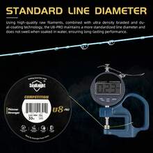 SeaKnight COMPETITION Series Fishing Line, U8-PRO 150m/164Yds 8-Strand Braided Line, Thin Diameter High Tensile Strength, UV Resistant & Corrosion Resistant - Multicolor - View 5