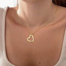 Mother's Name Necklace, Heart Name Pendant, Personalized Family Jewelry - Multicolor - View 7