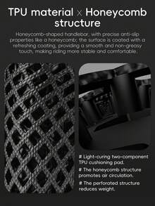 WEST BIKING Bicycle Handlebar Grips 3D Printed Non Slip Shock Absorbing Breathable Comfortable Handlebar Accessory - Multicolor - View 9