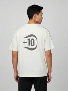 Adidas 男士 ST KN SS JSY 短袖針織無領 T-Shirt TKX2823 - 米色 - 查看 2