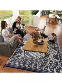 Reversible Outdoor Rug  Shipping (Prohibited By -) - as Pic - View 7