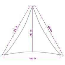 HDPE Triangular Vela de Sombra 4 x 4 x 4 m Proteccion UV Sombra Cortavientos Jardin Terraza Balcon Patio Zona Exterior Proteccion Solar Terraza Balcon Jardin Patio Zona Exterior Proteccion UV Sombra Cortavientos Proteccion Lluvia Exterior Camping - B - Ver 8