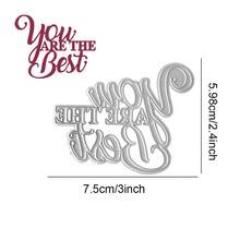 Christmas-Themed Blessing Art Words Metal Cutting Dies Suitable For Holiday Gift Decoration Cards, For Handmade Cards, Photo Albums, Scrapbook Decorations, Template Art Decoration - Metal Cutting Dies - View 31