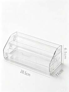 Vowcarol 3/5/7 Tier Transparent Acrylic Paint Storage Rack - Transparent Trapezoid Display Stand Suitable For Handicrafts And Art Supplies Storage. Lipstick. Perfume. Cosmetics. Display Stand. Multi-Functional - Multicolor - View 12