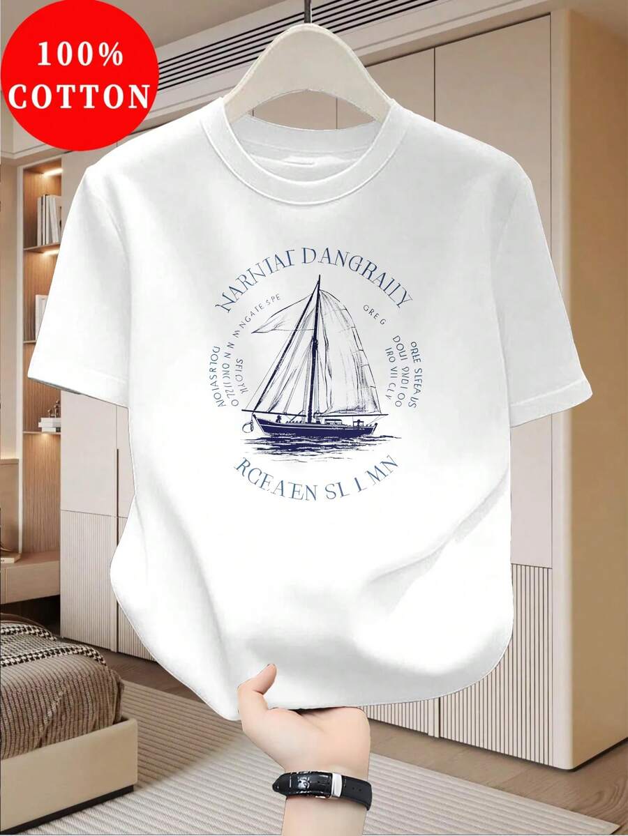 Men Outdoor Tees & Tanks - White - View 1