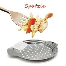 Linlin Stationery Store Stainless Steel Spaetzle Maker Lid With Scraper Traditional German Egg Noodle Maker Pan Pot Spaghetti Strainer - View 2