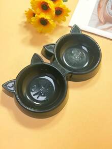 1個寵物餵食碗，可愛卡通貓狗碗，防潑濺寵物碗，貓狗通用 - 多色 - 查看 6
