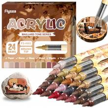 Acrylic Marker Pens, 24 Colors Acrylic Felt, Liquid Acrylic Pen Direct Acrylic Paint Marker For Adults, Acrylic Marker For Coloring, Stone, Calligraphy, Wood, Canvas, Glass, Ceramic - Multicolor - View 14