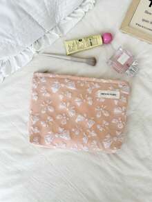 MEYOU FAIRY AGG, Bolsa de cosméticos de gran tamaño fresca y minimalista para mujeres, bolsa con forro interior, neceser de viaje portátil, bolso de mano, bolsa versátil para almacenamiento de productos de cuidado de la piel, organizador de productos de higiene femenina, regalo para mamá o novia, estuche de bolígrafos para estudiantes - Multicolor - Ver 15