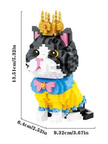 Luxury Modular Adult Building Blocks, Cat-Themed Miniature Assembly Model, Exclusive Leisure Game Toy For 18+ Adults, Core Focus On Stress Relief And Anxiety Reduction, Effectively Relieving Psychological Pressure And Irritability, Immersive DIY Assembly Gameplay For Healing And Stress Relief, Comfortable And Satisfying Overall Experience, Comes With A Full Set Of Exquisite Decorative Stickers For Free Customization - Multiple Colors - View 2