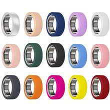 15件超薄戒指保護套，相容 Oura Ring Gen 4/4 Ceramic Edition、Gen 3 Horizon/Heritage，防刮彈性矽膠智慧戒指保護殼，男女適用，適合健身運動 - 查看 8
