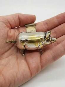 1pc Vintage Style Mini Pig Tape Measure, Retro Metal Pig Soft Tape Measure, Suitable For Sewing And Crafts, Cute Pig Sewing Tape Measure Tool, Unique Gift For Sewing Enthusiasts, Craft Lovers And Collectors, Teacher's Day, Thanksgiving, Gift For Mom - Multiple Styles - View 6
