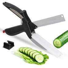 Kitchen Scissors, Fruit & Vegetable Scissors, Built-In Cutting Board - Multi-Functional Kitchen Scissors For Vegetables, Meat And Food Preparation - Multicolor - View 3