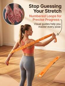Yoga Training Stretch Resistance Band Fitness Accessory - Grey - View 3