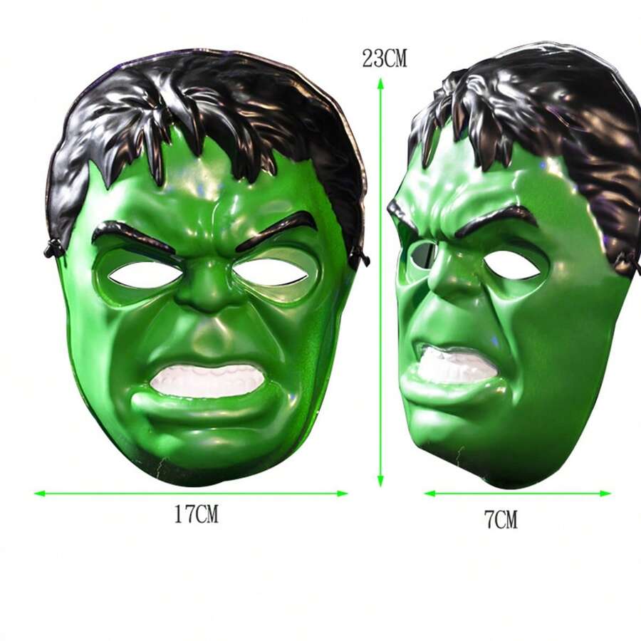 Marvel 1件全臉巨型裝飾面具,尺寸 23 * 17cm,輕量 PVC 材質,後方彈性束帶,立體浮雕面部圖案,透氣眼孔設計 - 彩色 - 查看 1