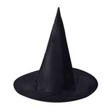 2pcs Halloween Black Oxford Fabric Witch Hat, Costume Accessory Cosplay Prop Magic Witch Hat - Multicolor - View 5