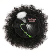 Super Fluffy Hair Tie 4-8 Inch Afro Fluffy Drawstring Ponytail For Girls Children Small Size Synthetic Hair Bun Curly Hair Scrunchie Bun - Black - View 6