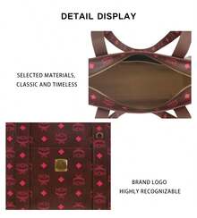 Mcm Visetos Series Of Ladies' Shoulder Tote Bags With Age Appropriate Embellishments MWTGSTA034B001 - Wine Brown MWTGSTA034B001 - View 9