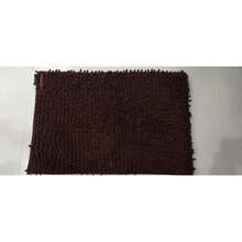 1pc Minimalist Soft Chenille Absorbent Non-Slip Bathroom Mat, Toilet Mat - Coffee Brown - View 11