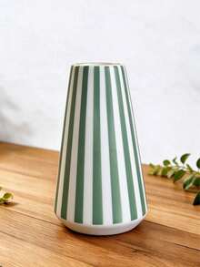 1pc Creative Striped Vase, Multi-Color Desktop Decor, Vanity Centerpiece, Aesthetic Room Decoration, Floral Arrangement Ornament, Home Gift Idea, Modern Minimalist Style, Living Room Decor - Multicolor 1 - View 14