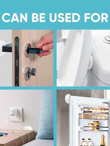 1/2/6pcs Door Handle Wall Protector Stickers - Self-Adhesive, Reusable And Sound-Insulating. Suitable For Home, School, Office, Living Environment, Bedroom Decor, Kitchen Decor, Room Decor, Soft Materials And More. - Multicolor - View 6