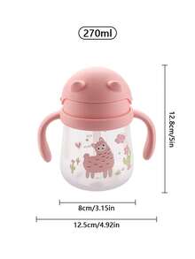 Meoky Multidirectional Straw Cup For Kids, Leak-Proof Weighted Straw Cup With Transition Handle, Suitable For Children 6 Months And Above - Pink - View 8