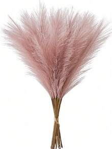 1/3/5/10/20 piezas de hierba de pampa artificial, junco falso, alto y esponjoso, flores artificiales, enea, plantas artificiales, decoración de estilo bohemio, adecuado para decoración de bodas y fiestas, decoración de sala de estar y dormitorio del hogar, arreglo de jarrones, accesorios de fotografía DIY, regalo de cumpleaños y graduación, decoración de otoño, etc. - Rosa vieja - Ver 2