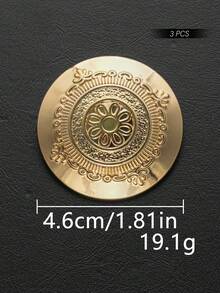 6/3/1個 特殊花紋紋理金屬大鈕扣，復古歐式宮廷風大衣裝飾鈕扣，制服衣物手工縫製鈕扣，縫紉配件 - 多色1 - 查看 15