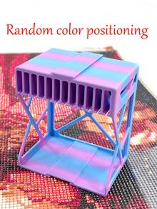 Gradient Color Interlocking Diamond Painting Drill Storage Rack, Multi-Compartment Storage Box For Diamond Painting Drill Bags And Tools - A - View 11