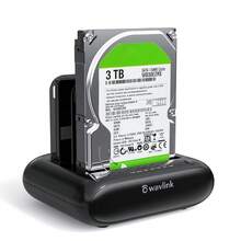 WAVLINK Dual Bay USB 3.0 SATA Hard Drive Docking Station, Offline Clone Dock For 2.5" & 3.5" HDD SSD, SATA I/II/III, UASP 5Gbps, Up To 2*16TB Capacity - View 2