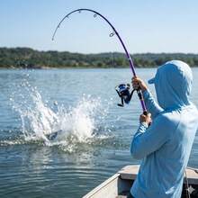 1 Set Purple Telescopic Fishing Rod And Spinning Reel Kit, Lightweight Collapsible Fishing Rod With 5.5:1 Pre-Spooled Spinning Reel, Non-Slip EVA Handle, Multiple Sizes, Suitable For Freshwater And Saltwater Beginner Fishing - Purple - View 6