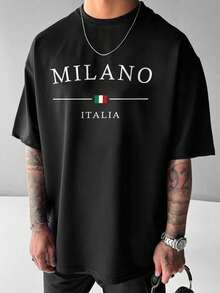 Men T-Shirts - 黑色 - 查看 1