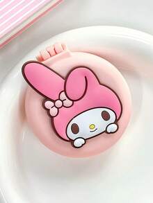 1件 MINISO Sanrio 正版授權 My Melody 夢幻可愛方形折疊梳子附鏡子，淺粉色口袋梳，適合日常化妝、快速補妝，閨蜜/情侶收藏首選 - 彩色 - 查看 3